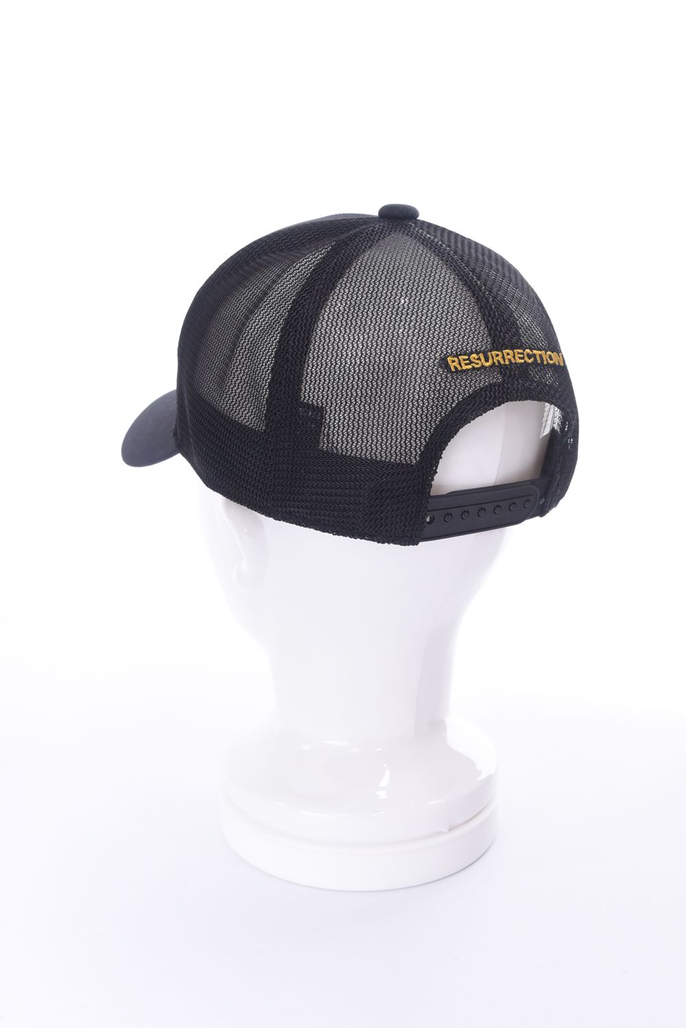 Resurrection - GM EMBOSS MESH CAP / ブランドロゴ刺繍