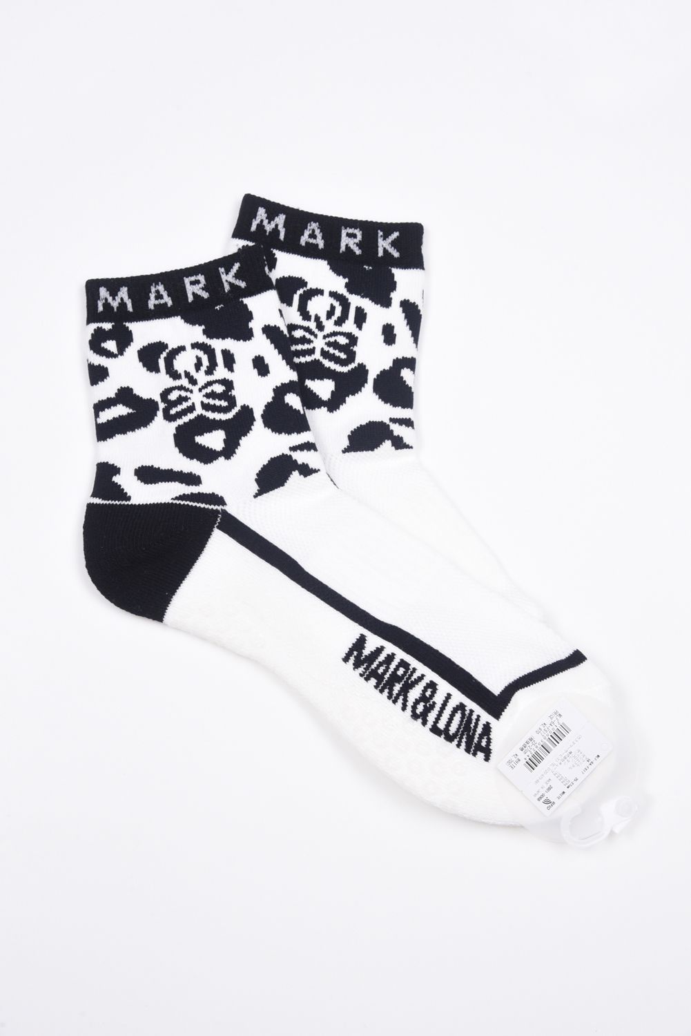 【26SS】 PANTERA GRIP ANKLE SOCKS / レオパードパターン ジャパンメイド アンクルソックス (ホワイト)