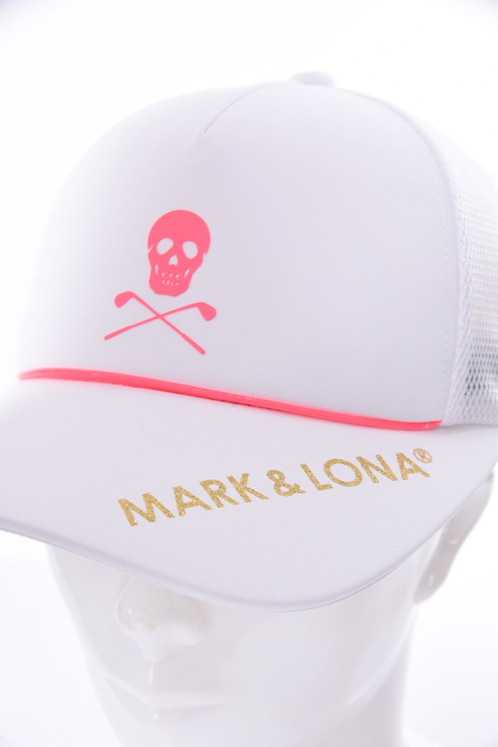 ICON REACH CAP / ロングビル 5パネルメッシュキャップ (ホワイト)