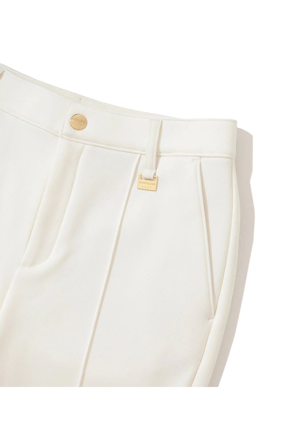 【2025AW】【レディース】 ALIGN THERMAL SLIM PANTS / ブランドロゴ 裏起毛 スリムテーパードパンツ (オフホワイト)