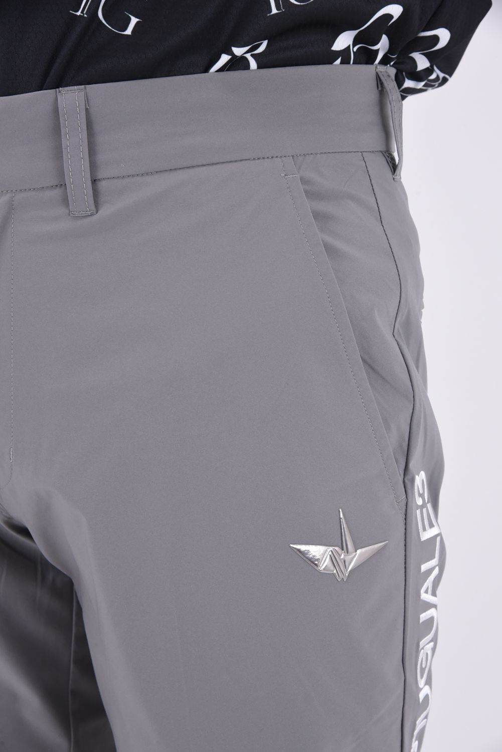 【春夏仕様】 BASIC LONG PANTS / ブランドロゴ ベーシック ロングパンツ (グレー)
