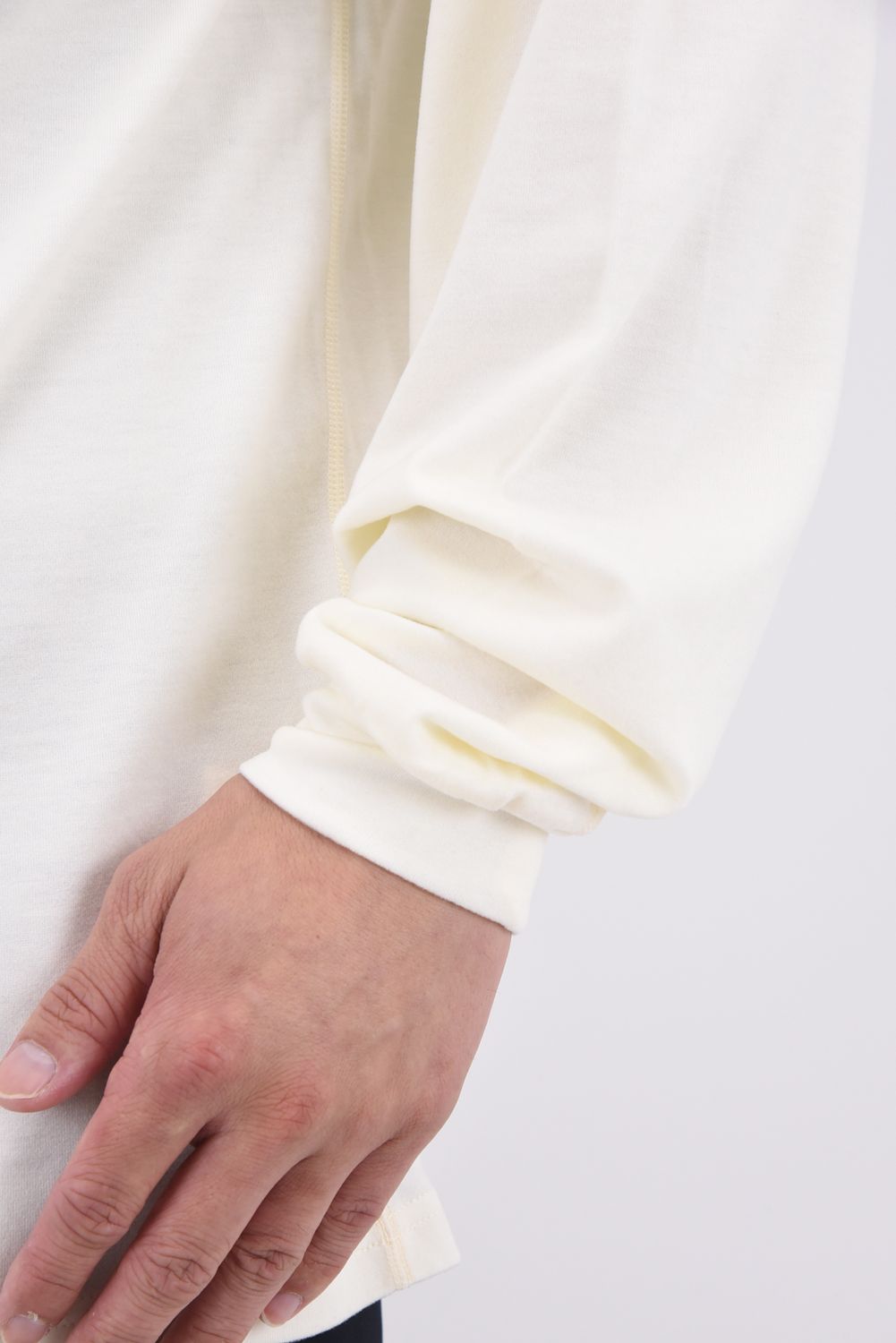 Honu Mockneck L/S (Brand Stamp) / ダイアモンドヘッドロゴプリント ロングスリーブ モックネックシャツ (ホワイト)