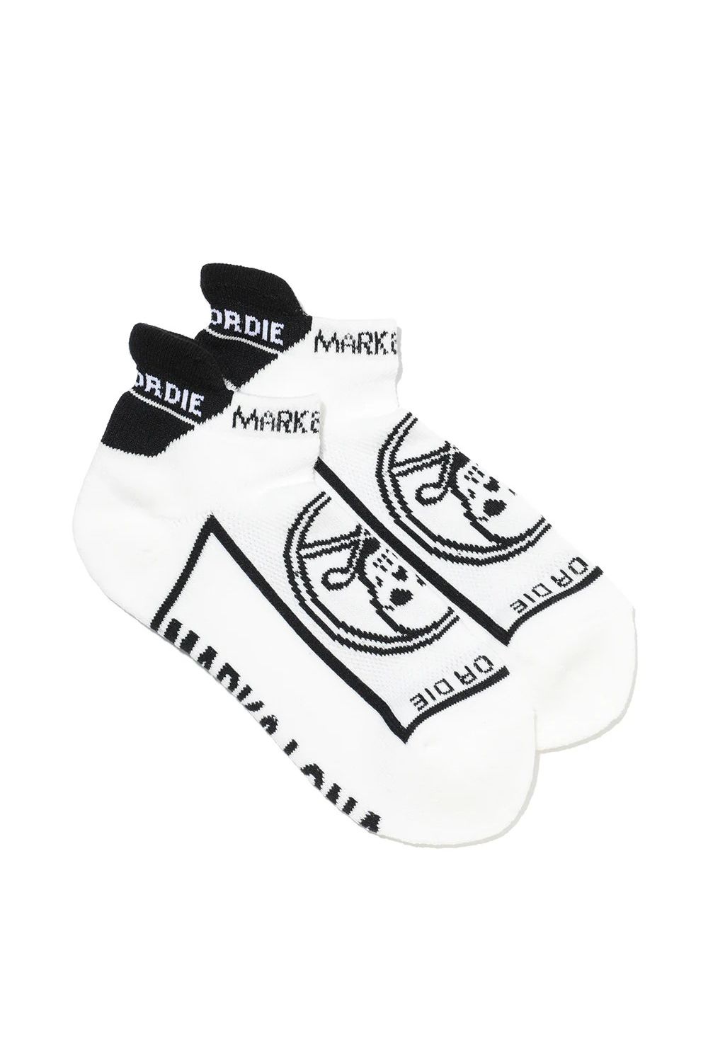 【26SS】【レディース】 ROUND SKULL ATHLETIC LOW SOCKS / サークルスカルジャカード スニーカー丈 ローソックス (ホワイト)