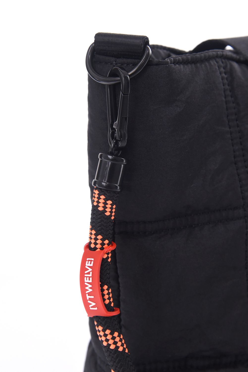 QUILT CART BAG / キルティング ロープショルダー付きカートバッグ (ブラック)