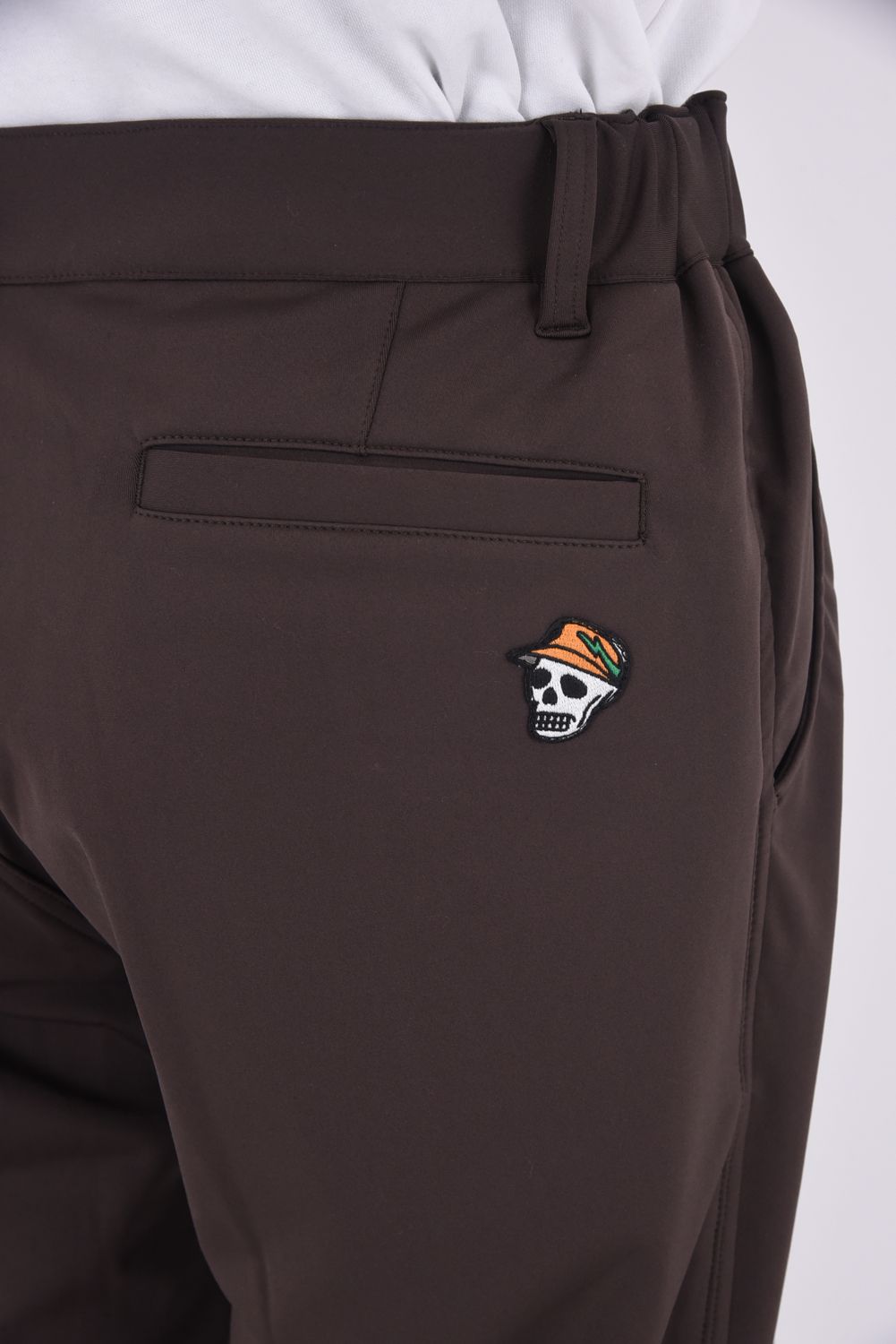 【25AW】 37.5SOUTHWEST bottoms / ブランドロゴ ロングパンツ (ブラウン)