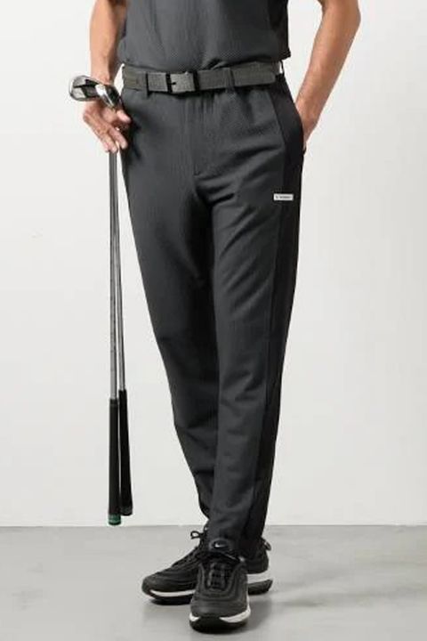 【26SS】 DRY WAFFLE SWITCH TAPERD PANTS / ドライワッフル サイド切り替え テーパードパンツ (チャコールグレー)