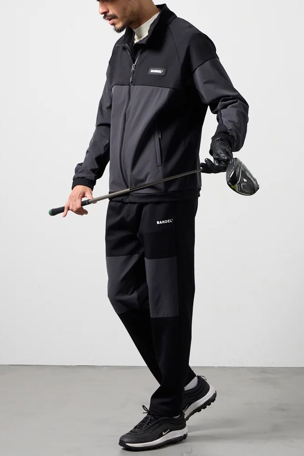 【26AW】 FLEECE COMBINATION TAPERED PANTS / フリースコンビネーション テーパードパンツ (ブラック)