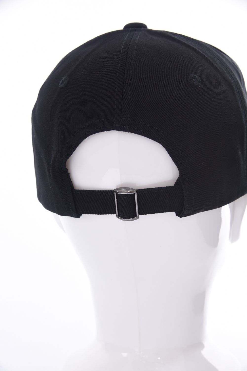 SIDE LOGO CAP / ラインストーンロゴ 6パネルキャップ  (ブラック)