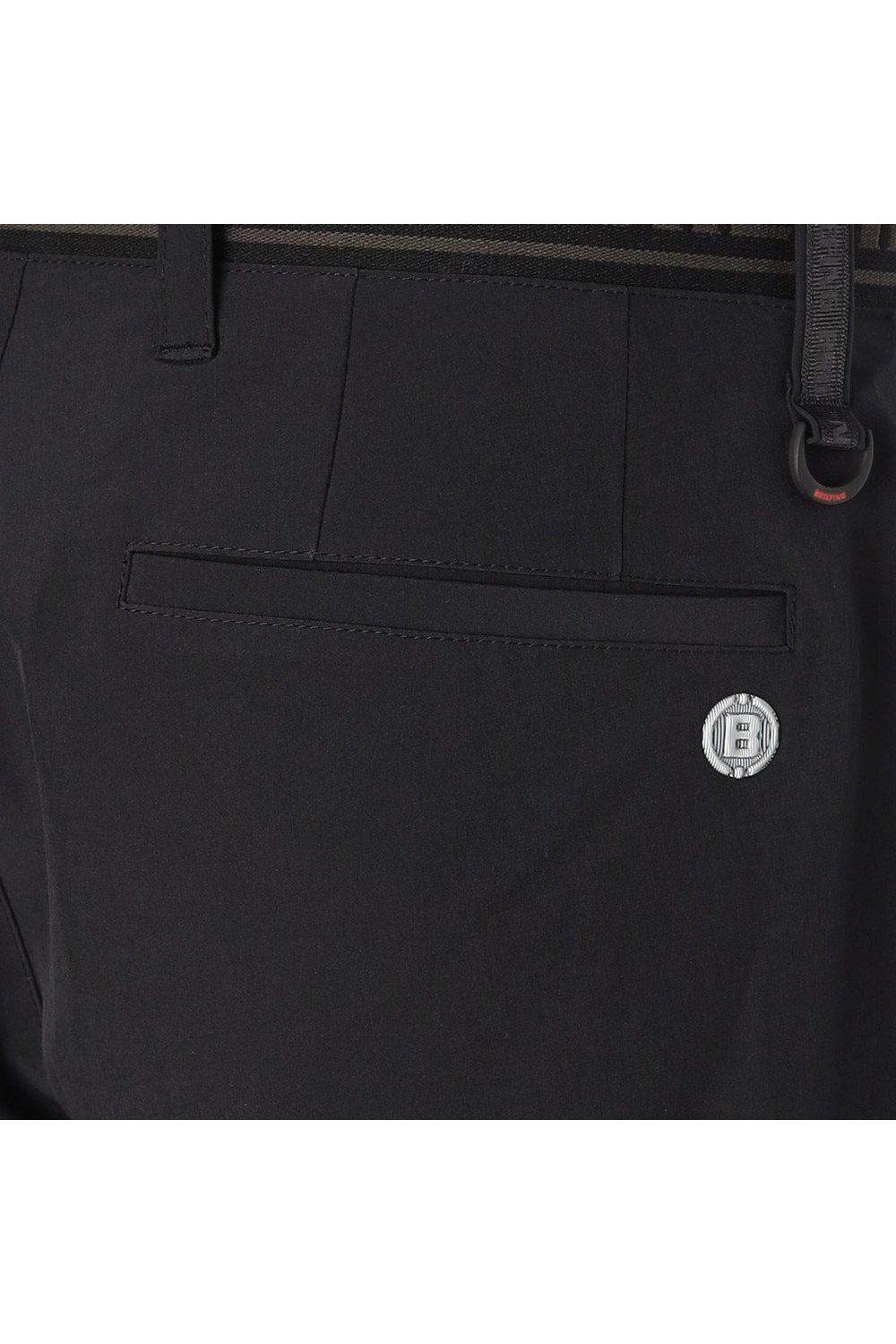 【26SS】 MEN'S COOLCORE LOGO ELASTIC PANTS / クールコア ウエストゴムベルト ロングパンツ (ブラック)