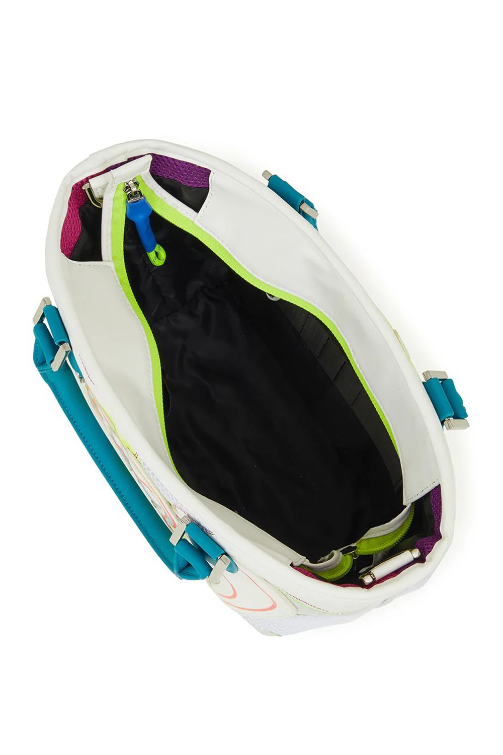 【26SS】 NITRO CAMO PANELED CART BAG / メッシュ生地 マルチカラー パッチワーク 2WAYカートバッグ (ホワイト)