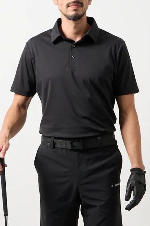 【26SS】 HEAT PUNCHING POLO SHIRT / バックロゴ パンチング ポロシャツ (ブラック)