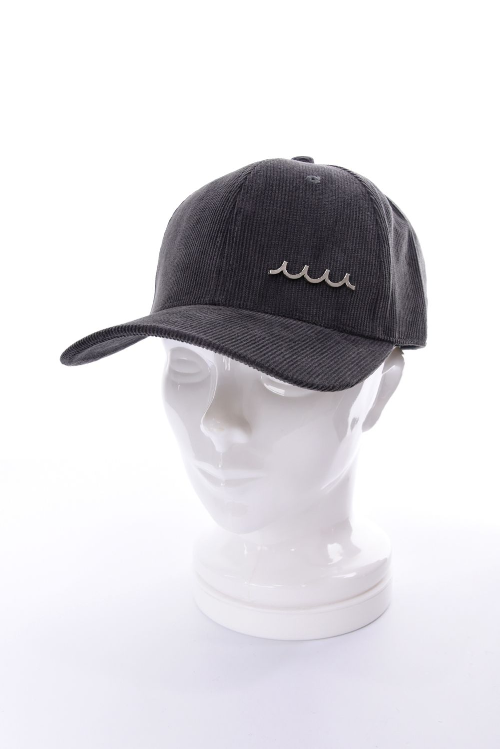 【26AW】 METAL LOGO CORDUROY CAP / WAVEメタルプレート コーデュロイキャップ (グレー)