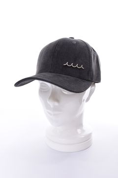 【26AW】 METAL LOGO CORDUROY CAP / WAVEメタルプレート コーデュロイキャップ (グレー)