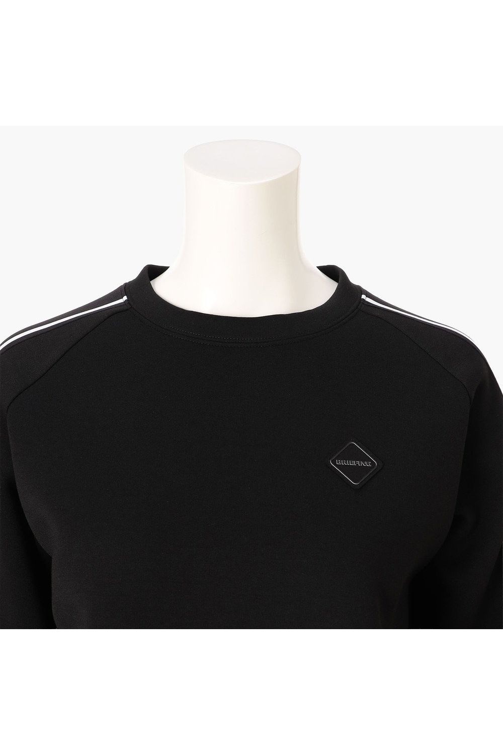 【26AW】【レディース】 WOMEN’S WARM LINE CREWNECK TOP / ダンボールニット サイドライン クルーネックトップス (ブラック)