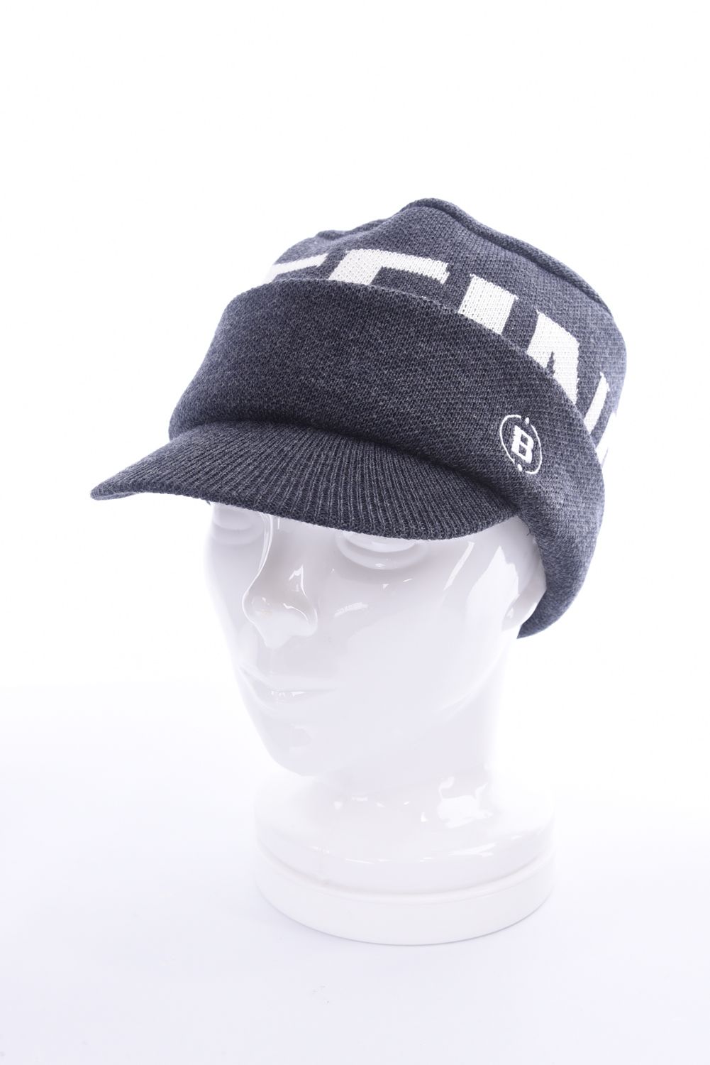 BRIEFING - KNIT WORK CAP / ビッグロゴ ニット ワーク キャップ チャコール | GOSSIP GOLF