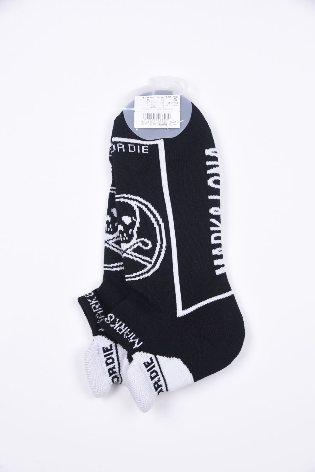 【26SS】 ROUND SKULL ATHLETIC LOW SOCKS / サークルスカルジャカード スニーカー丈 ローソックス (ブラック)
