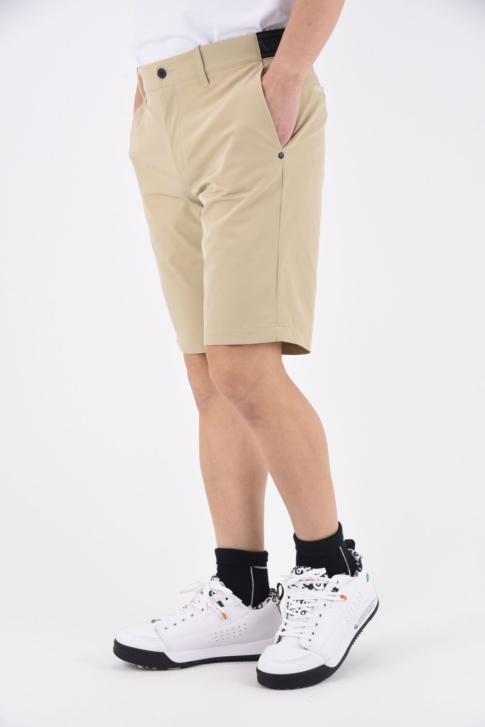 BRIEFING - MENS LOGO ELASTIC SHORT PANTS / ロゴ エラスティック ショートパンツ (ブラック) |  GOSSIP GOLF