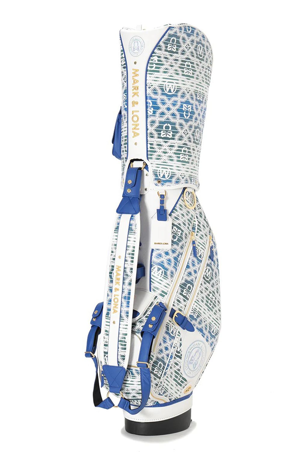 【26SS】【銀行振込・代金引換不可】【返品・交換不可】 RITMO MONOGRAM STAND BAG / ジオメトリックパターン スタンドタイプ キャディバッグ (ホワイト)