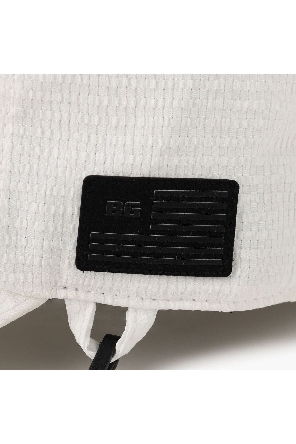 【26SS】【レディース】 WOMEN’S SEERSUCKER CORD STRAP CAP / シアサッカー コードストラップ付き キャップ (ホワイト)