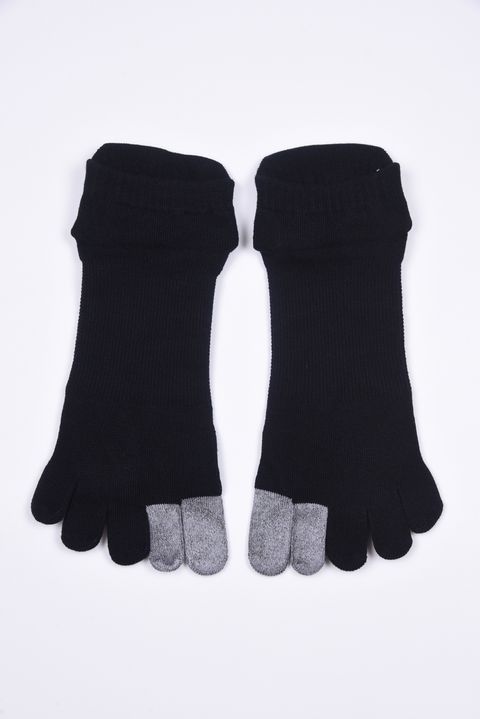 【26SS】 MEN'S CORDURA 5-TOE SOCKS / コーデュラコットン 5本指ショートソックス (ブラック)