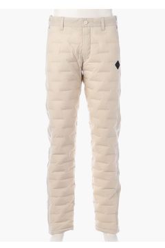 【25AW】 MEN'S HYBRID DOWN PANTS / ストレッチタフタ ダイヤモンドロゴ ハイブリッドダウンパンツ (ベージュ)