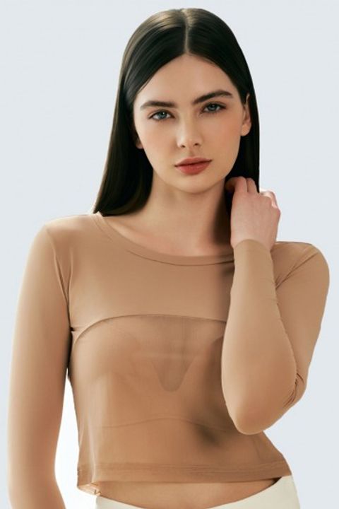 【26SS】【レディース】【返品・交換不可】 WOMENS COOL CROP INNERWEAR / クロップ丈 冷感素材 サマーインナーTシャツ (ベージュ)