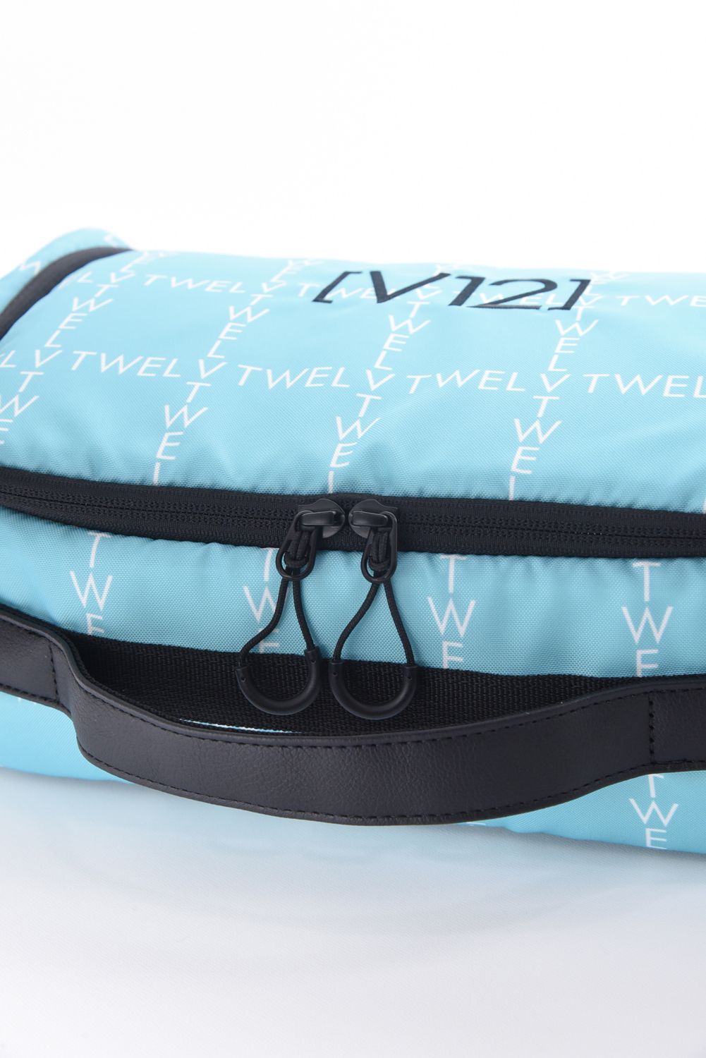 【26SS】 TYPO GRID SHOES CASE / ブランドロゴ シューズケース (ターコイズ)