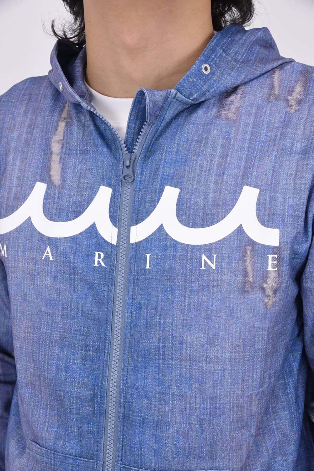 muta - 【25SS】 RUSH PARKA (DAMAGE DENIM) / ダメージデニム風