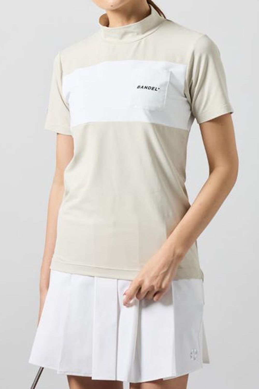 BANDEL GOLF - 【25SS】【レディース】 BICOLOR PATERN S/S MOCK