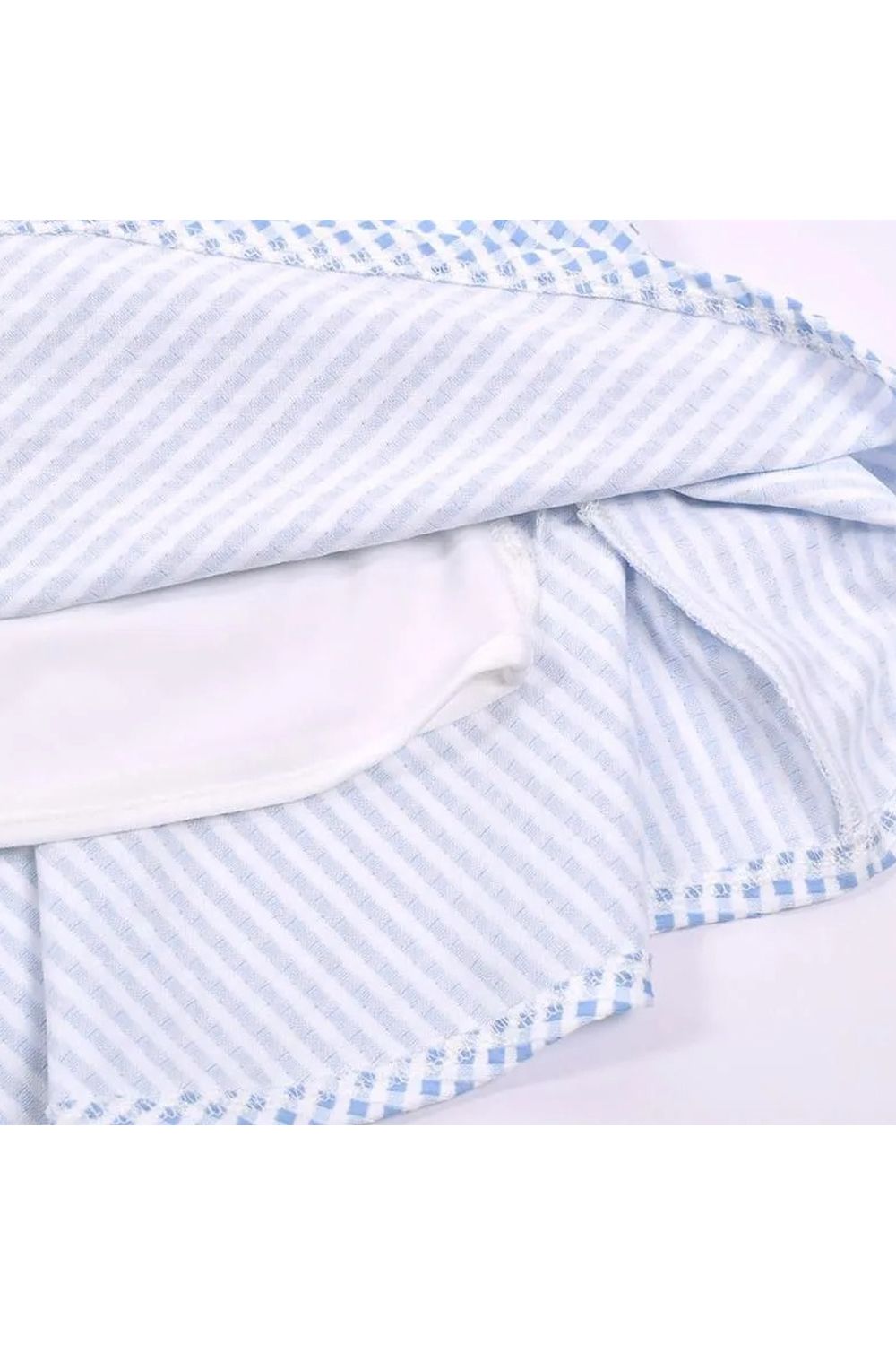 【26SS】【レディース】 GINGHAM CHECK FLARE SKIRT / ギンガムチェック フレアスカート (サックス)*