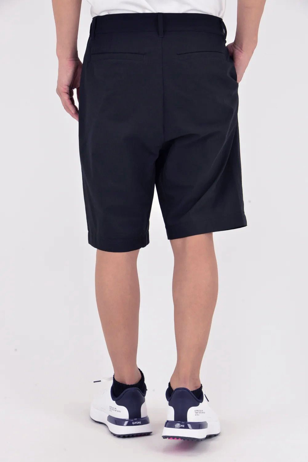 【26SS】 DVG LOGO HALF PANTS / ブランドロゴ イージーケア ショートパンツ (ブラック)