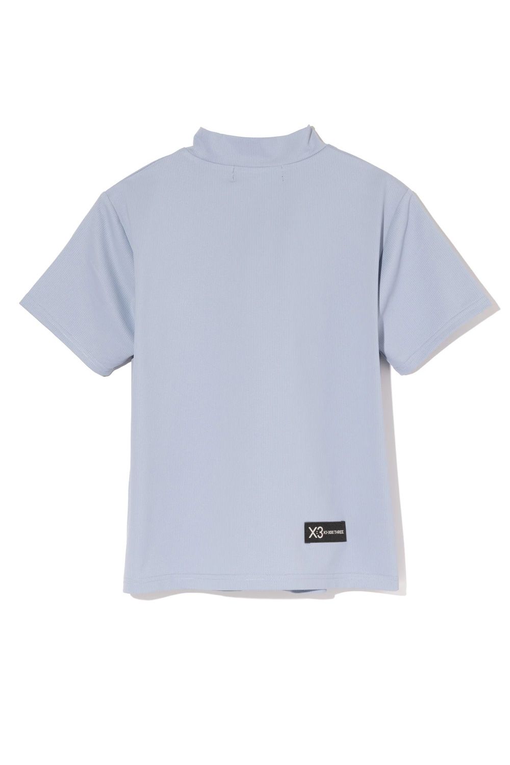 【26SS】【レディース】 DOT MESH MOCK TEE / ドットメッシュ モックネックTシャツ (ブルーグレー)