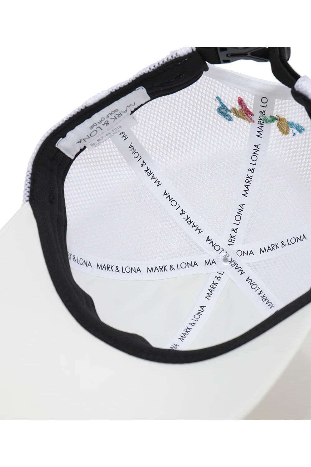 【26SS】 CHOROMA ICON SUN SHIELD CAP / マルチカラー刺繍 サンシールド付き メッシュキャップ (ホワイト)