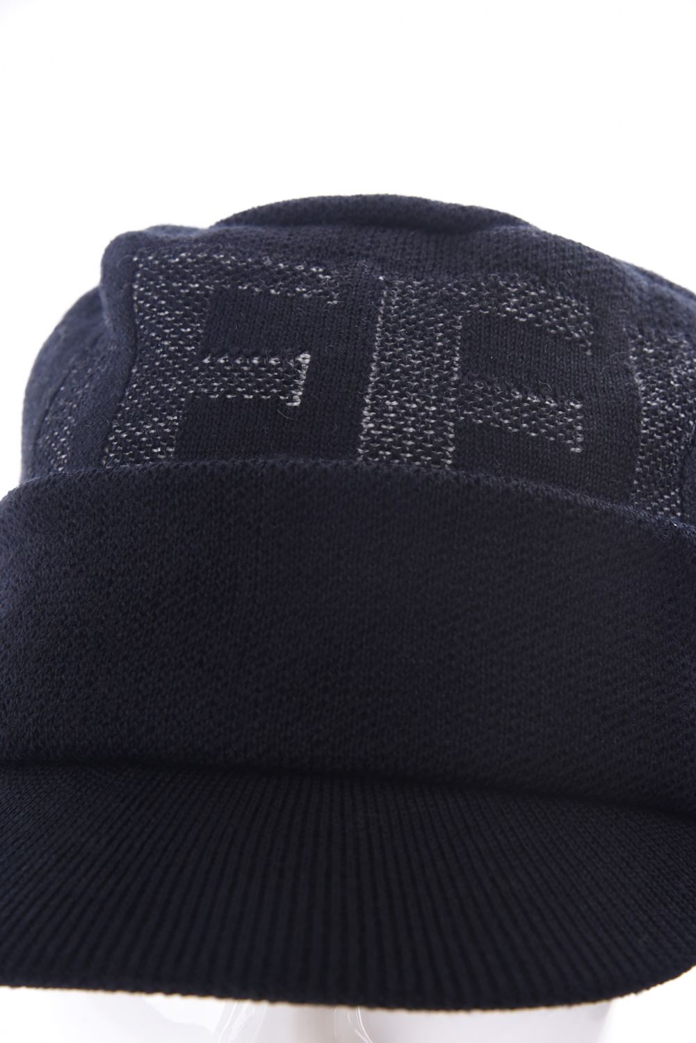 MS WR WOOL KNIT WORK CAP / ブランドロゴジャカード ニットワークキャップ (ブラック)