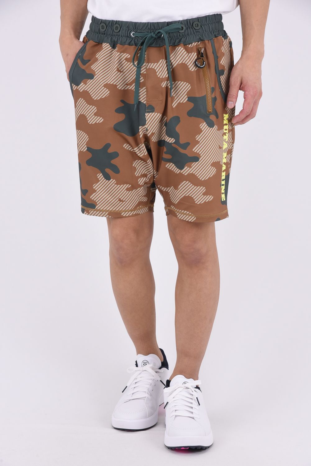 【26SS】 RUSH SHORT PANTS (DIAGONAL CAMO) / ダイアゴナルカモフラージュ ラッシュガード ショートパンツ (ベージュ)