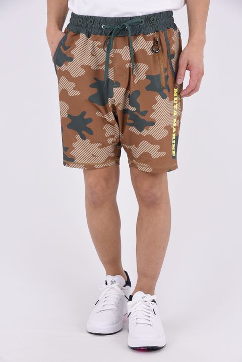 【26SS】 RUSH SHORT PANTS (DIAGONAL CAMO) / ダイアゴナルカモフラージュ ラッシュガード ショートパンツ (ベージュ)