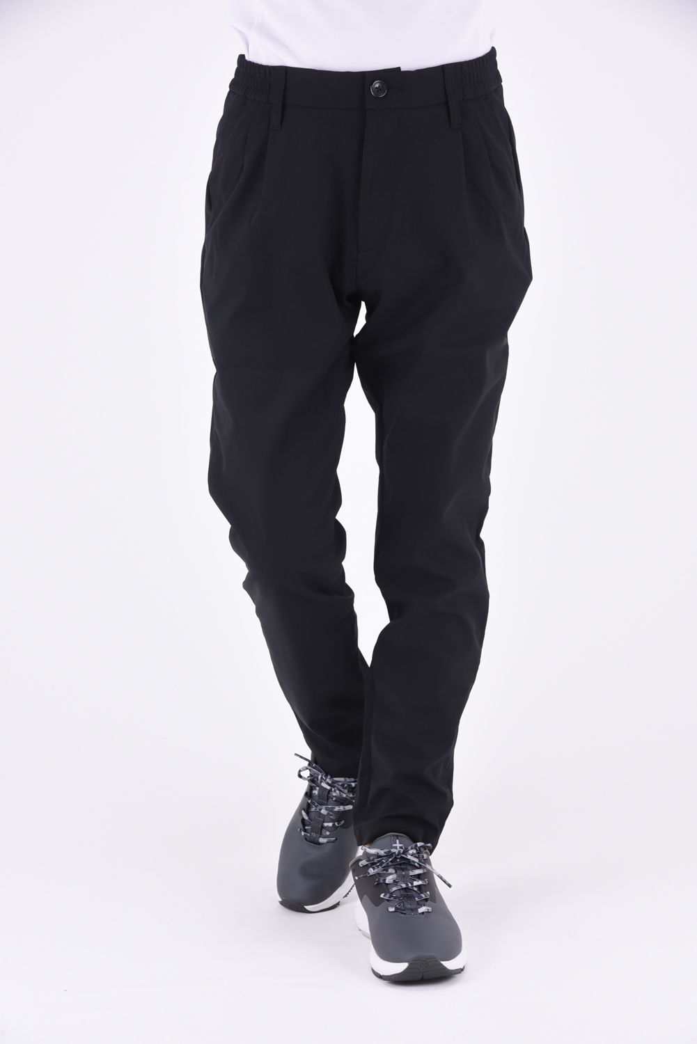 WINDPROOF LOGO SLACKS / ウインドウプローフ スラックスパンツ (ブラック)