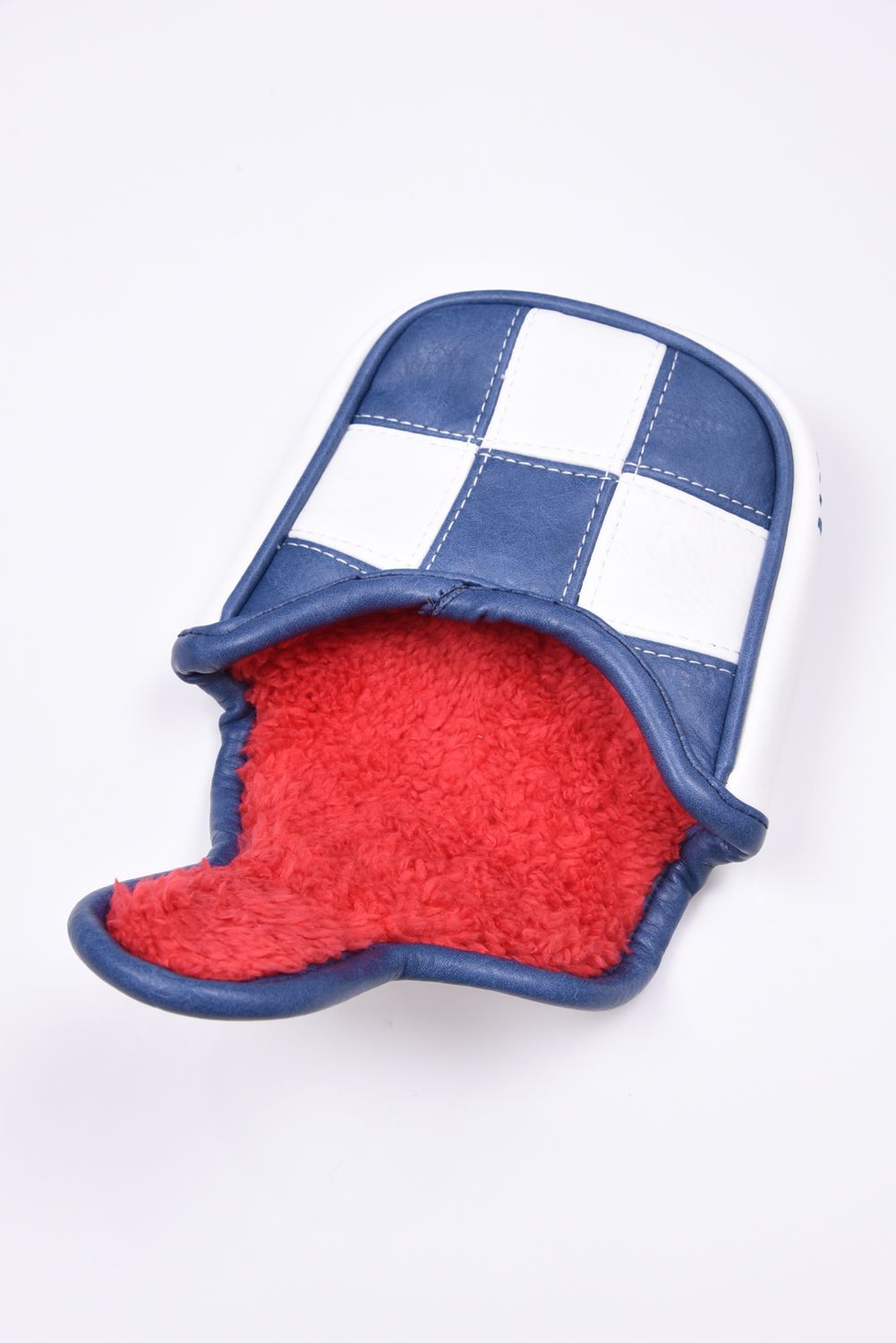 【26AW】【CAPSULE COLLECTION】 CHECKERED SIDECAR MALLET COVER / サイドカー刺繍入り センターシャフト対応 マレットタイプ パターカバー （ホワイト）