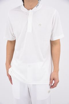 【26SS】 STAND COLLAR POLO SHIRT / スタンドカラー ポロシャツ (ホワイト)