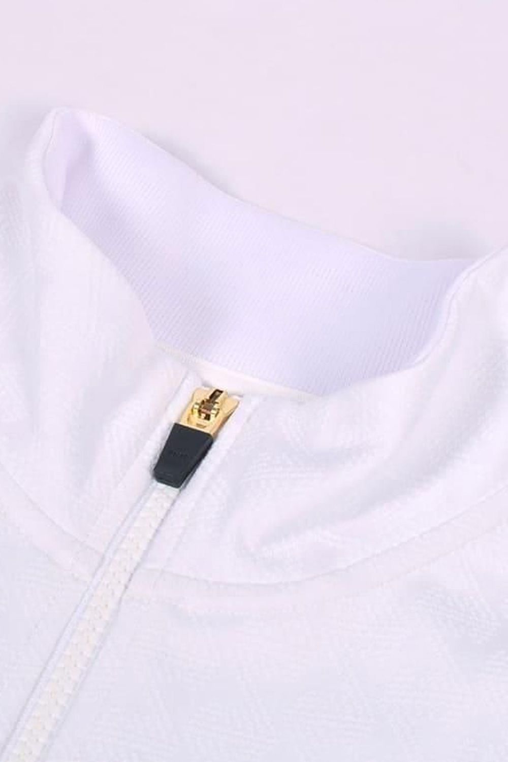 【25AW】【レディース】 JACQUARD STAND COLLAR JACKET / ジャガード スタンド カラージャケット (ホワイト)*
