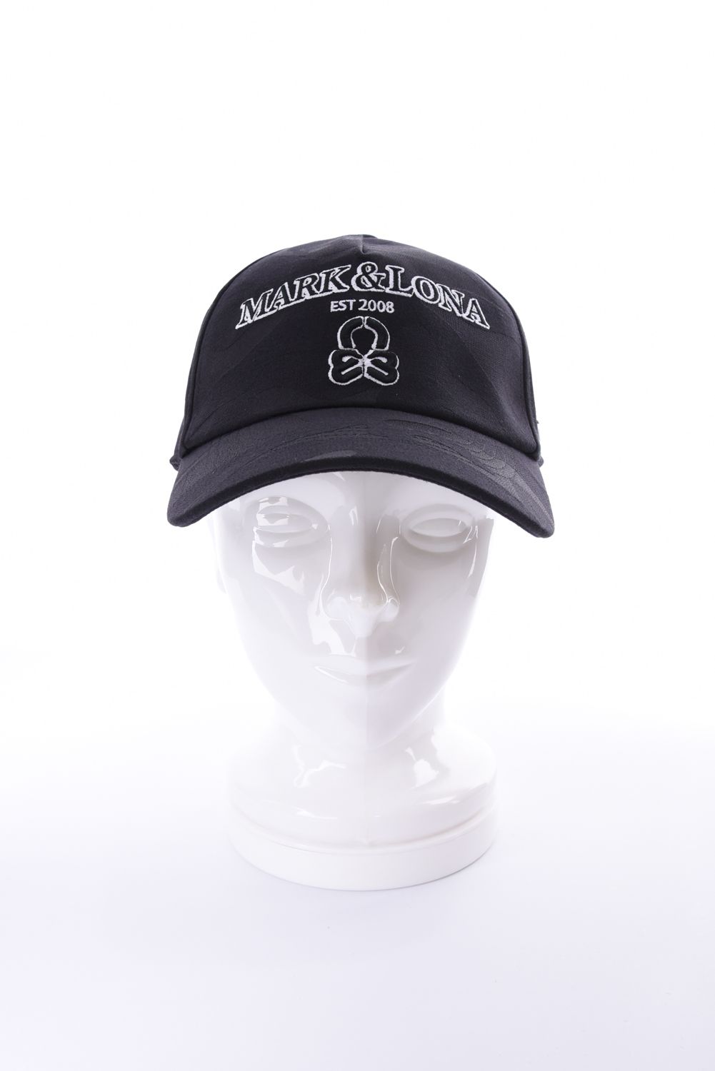 【26AW】 MERCURY CAMO STRETCH CAP / シグネチャーカモ ブランドロゴ刺繍 ストレッチキャップ (ブラック)