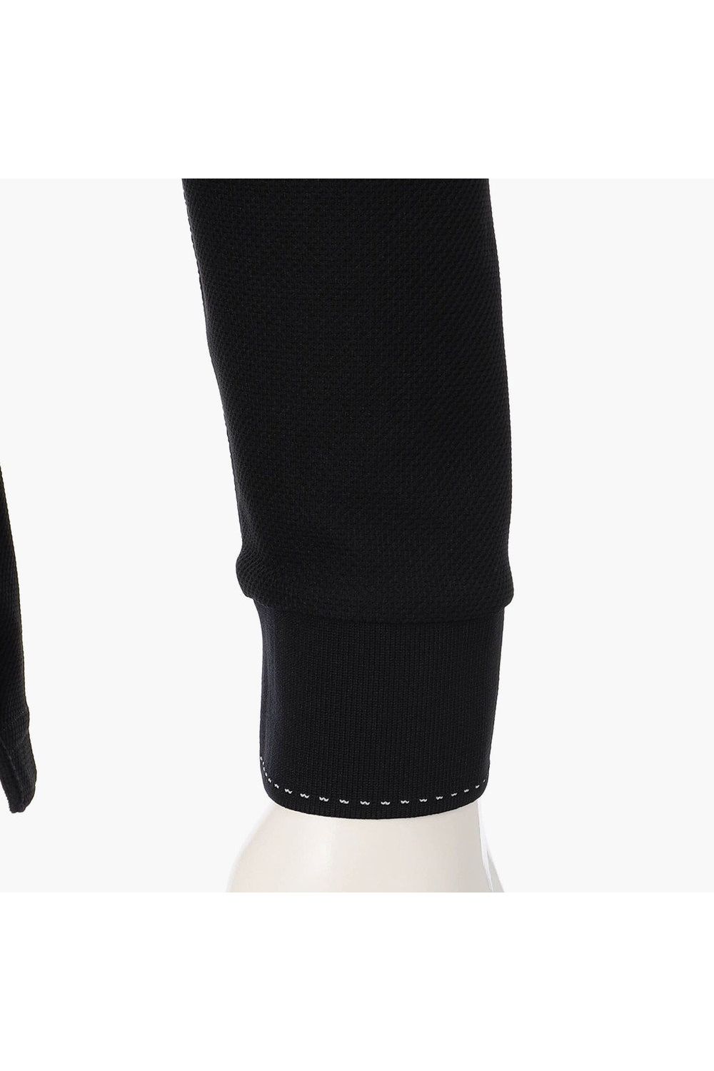 【26AW】 MEN’S BASIC LS POLO / ベーシック ブランドロゴ 長袖ポロシャツ (ブラック)