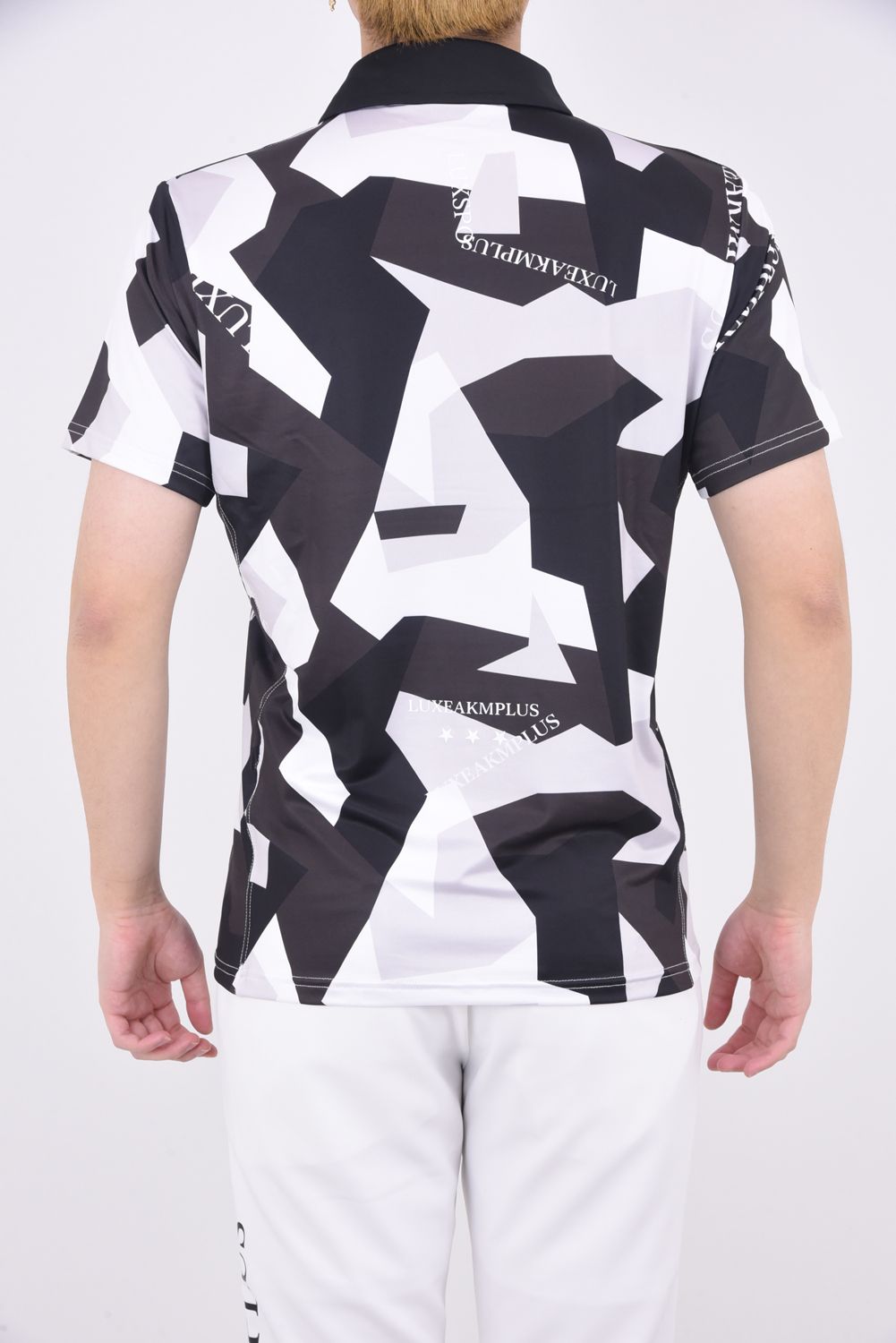 BASIC LOGO POLO SHIRTS / フロントロゴ 半袖ポロシャツ ホワイトカモ
