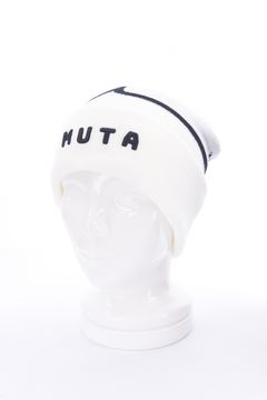 【25AW】 JACQUARD LOGO KNIT CAP / ジャカードWAVEライン ブランドロゴ ニットキャップ (ホワイト)