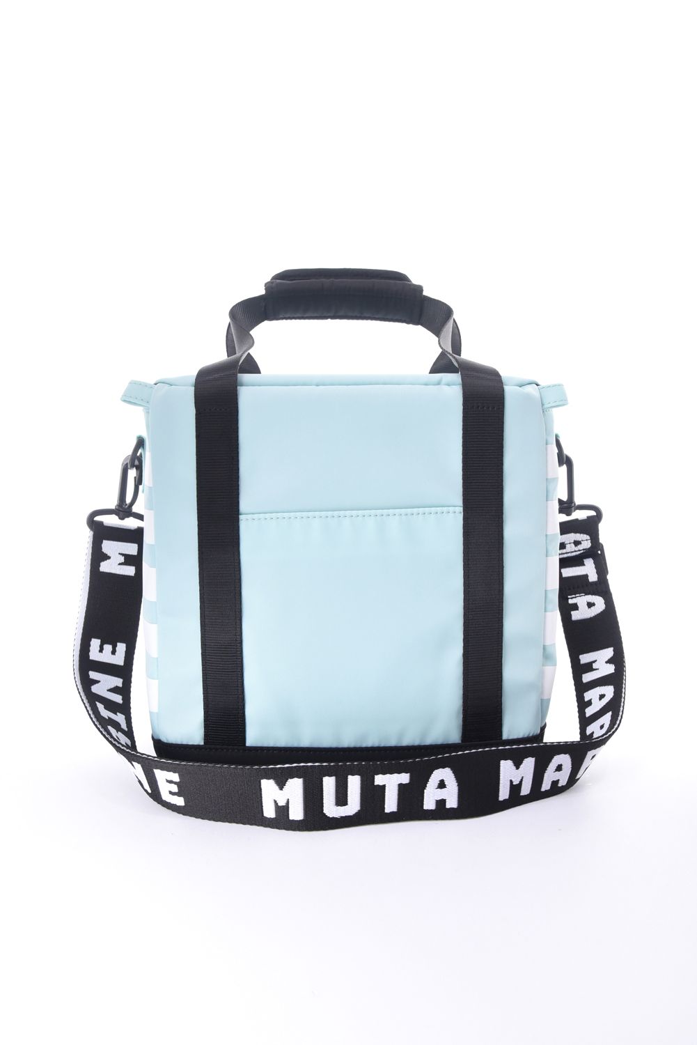 【26SS】 COOLER BAG / ボーダー保冷 ショルダーバッグ (ターコイズ)