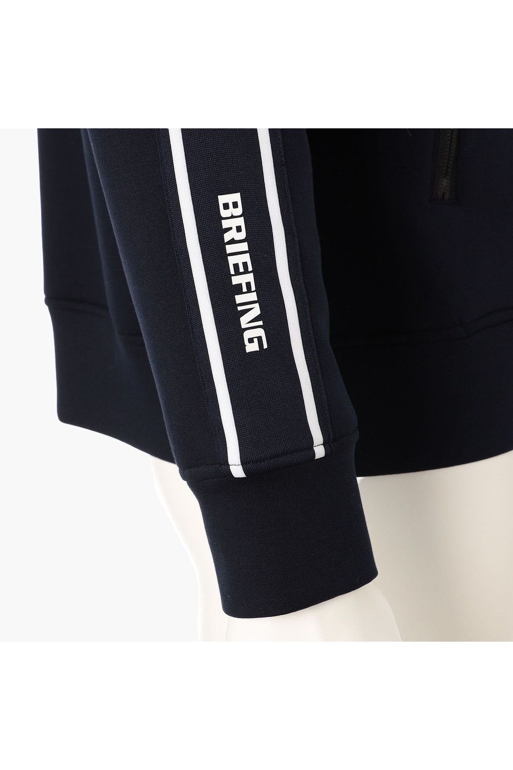 【26AW】 MEN’S WARM LINE PARKA / ダンボールニット サイドライン ジップアップパーカー (ネイビー)