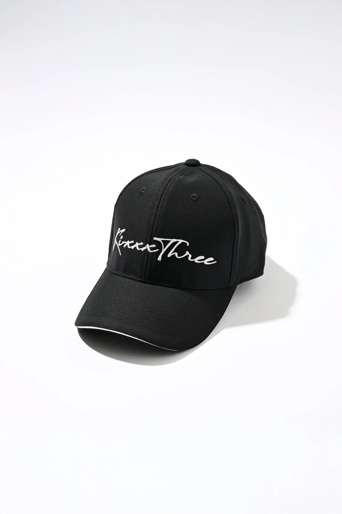 【26AW】 KIXXX THREE LOGO CAP / ブランドロゴ キャップ (ブラック)
