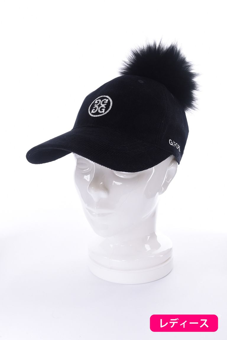 G/FORE - WOMENS CODUROY CAP / ベーシックロゴ ポンポン付き 