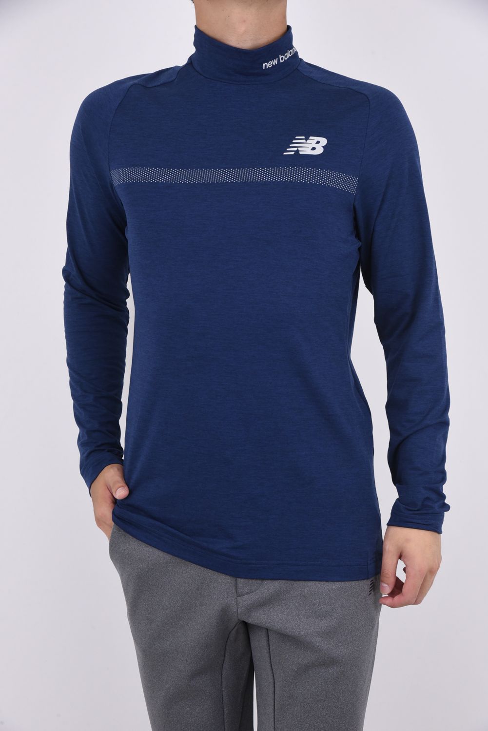 new balance golf - L/SLEEVE MOCK NECK PULLOVER / モックネックT