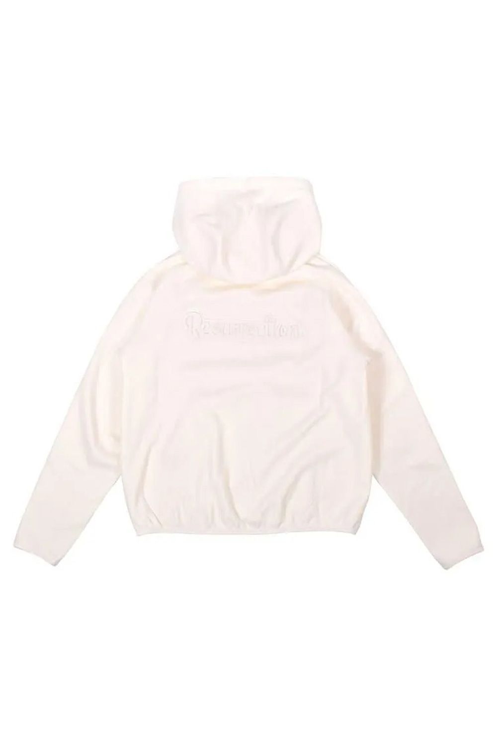 【25AW】 【レディース】 BRUSHED LOGO ZIP-UP HOODIE / ブラッシュロゴ ジップアップ パーカー (ホワイト)*